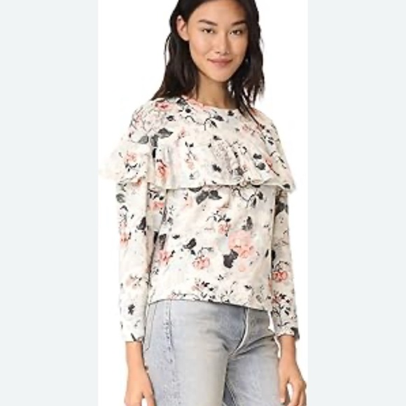 Floral Ruffle Sweater - Picture 2 of 5